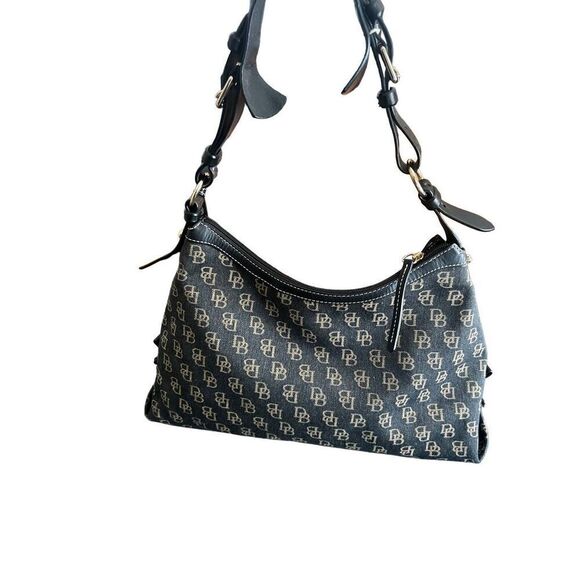 Dooney & Bourke leather canvas Hobo Shoulder Handbag - Picture 3 of 16